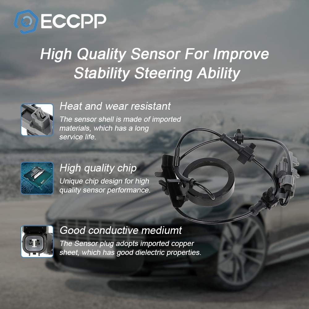 ECCPP Left Right Front ABS Wheel Speed Sensor ABS Sensor fit for 2004-2008 for Chevrolet Colorado 2004-2008 for GMC Canyon 2007-2008 for Isuzu i-290 Set of 2