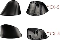 Vista 5 de Espejo lateral de coche cubierta inferior espejo retrovisor carcasa marco para Mazda CX-5 2015 2016 para Mazda CX-3 CX-4 2016 2017 2018 2019 DaJiKan