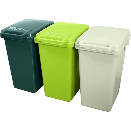 Amazon Co Jp ゴミ箱 おしゃれ 屋外 ダストボックス ごみ箱 45リットル 連結ワンハンドペール45l 3個セット B663 3 ホーム キッチン