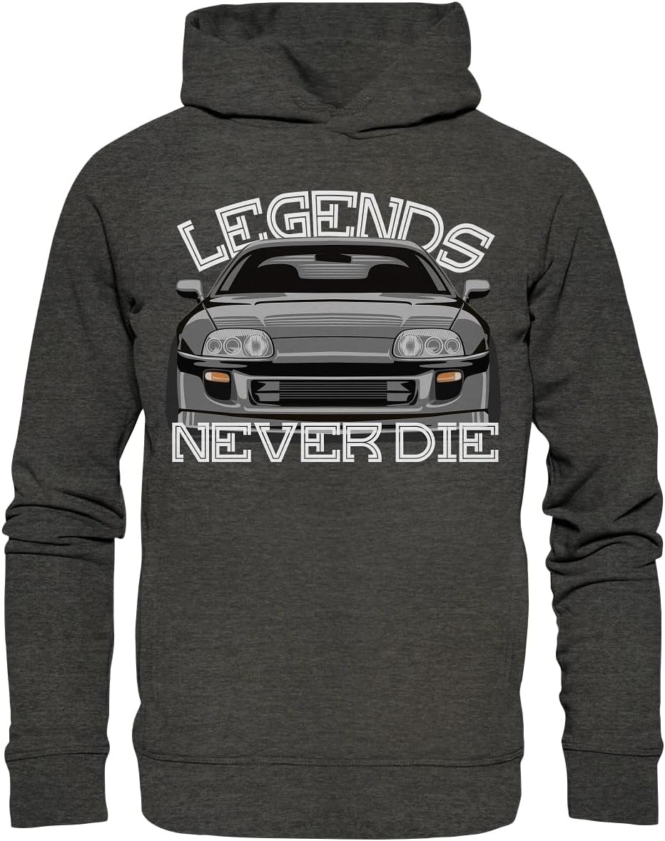 glstkrrn E34 Hoodie, regular, unisex Dark Heather Grey S
