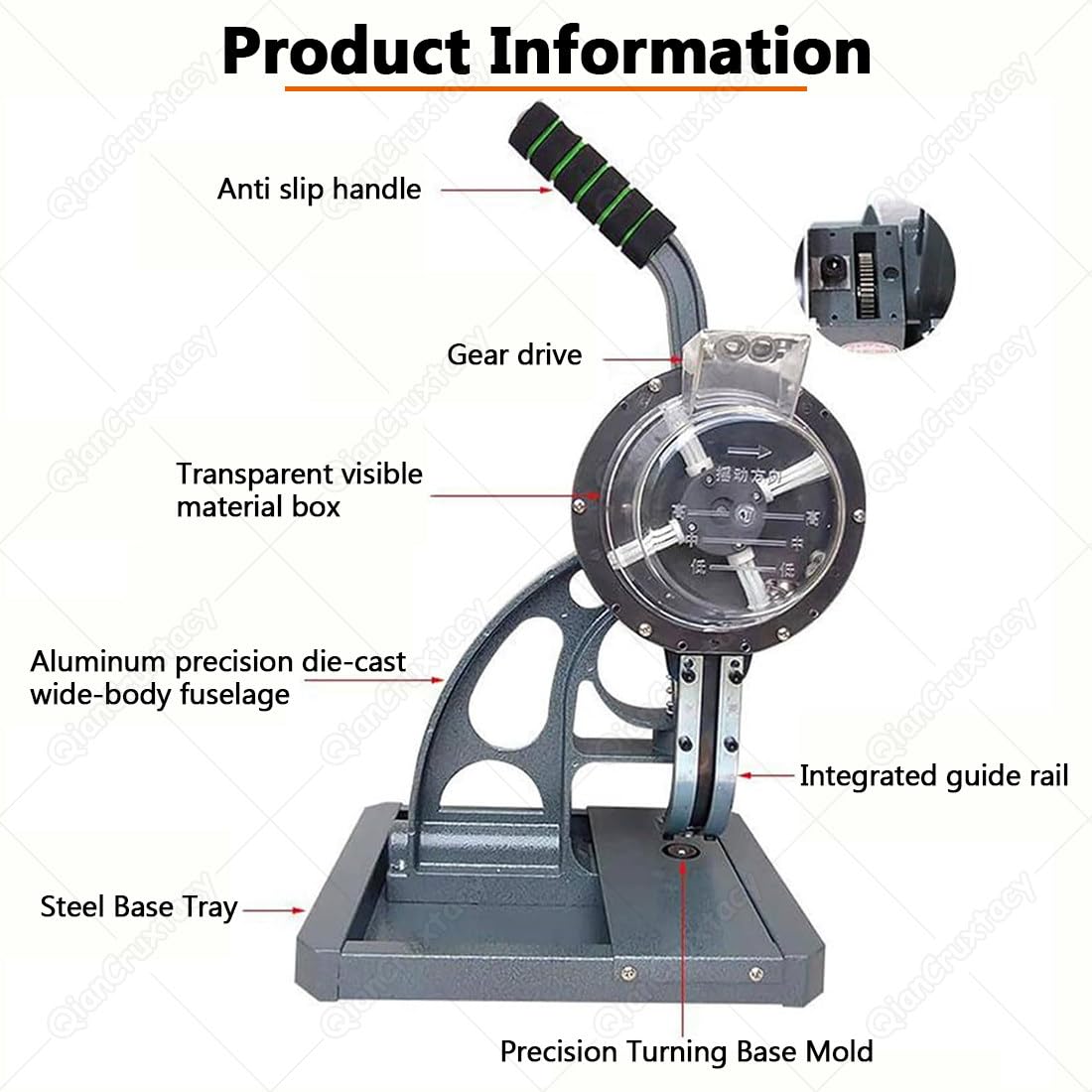 Máquina Semiautomática para Fijar Ojales A-10mm