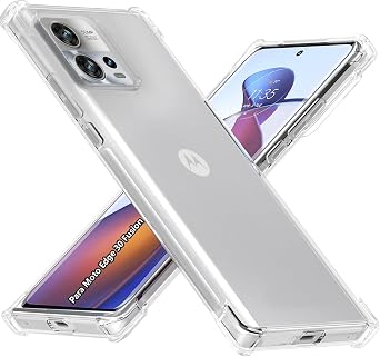 USTIYA Case for Motorola Moto Edge 30 Fusion Clear TPU Four Corners Protective Cover Transparent Soft