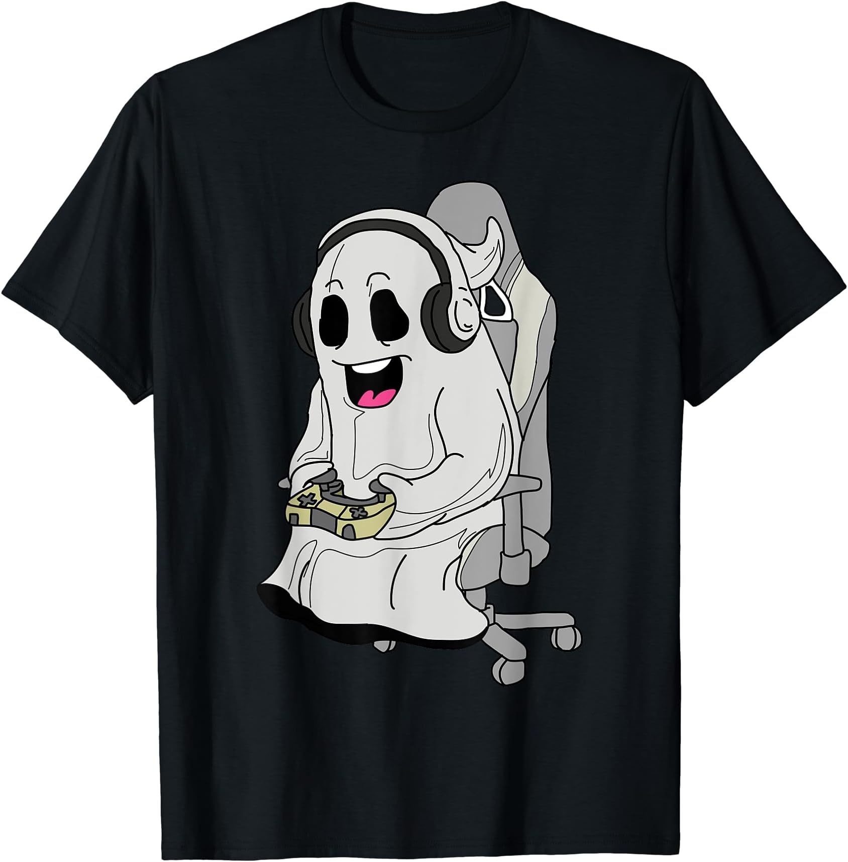 Gamer Halloween Ghost Gaming Boys Kids T-Shirt