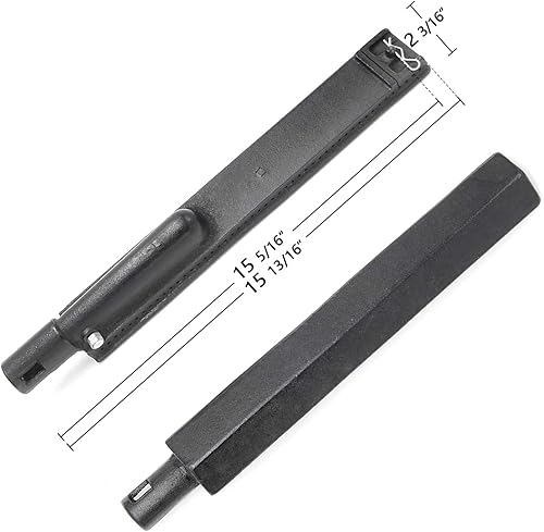 Miniatura 2 de Votenli C2630A (paquete de 3) Kit de tubo de quemador de hierro fundido de 15 1316 pulgadas, piezas de repuesto para parrilla de gas Jennair