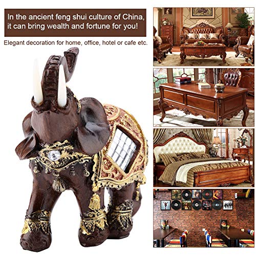 Estatua de Elefante Feng Shui Pequeña de Resina miniatura 3