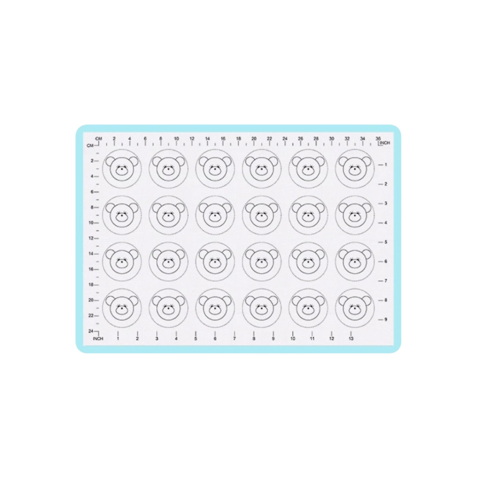 Réutilisable Tapis de cuisson en fibre de verre et silicone, antiadhésif, lavable, réutilisable, multifonctionnel, épais Ne colle pas(Blauw,XL)