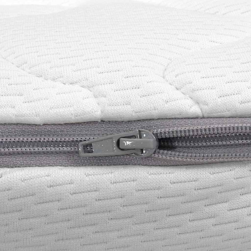 Cubrecolchón de 80 x 200 cm transpirable con espuma viscoelástica de 6 cm, funda lavable, impermeable, antideslizante, higiénico, para dormitorio, cama de invitados, protector de colchón