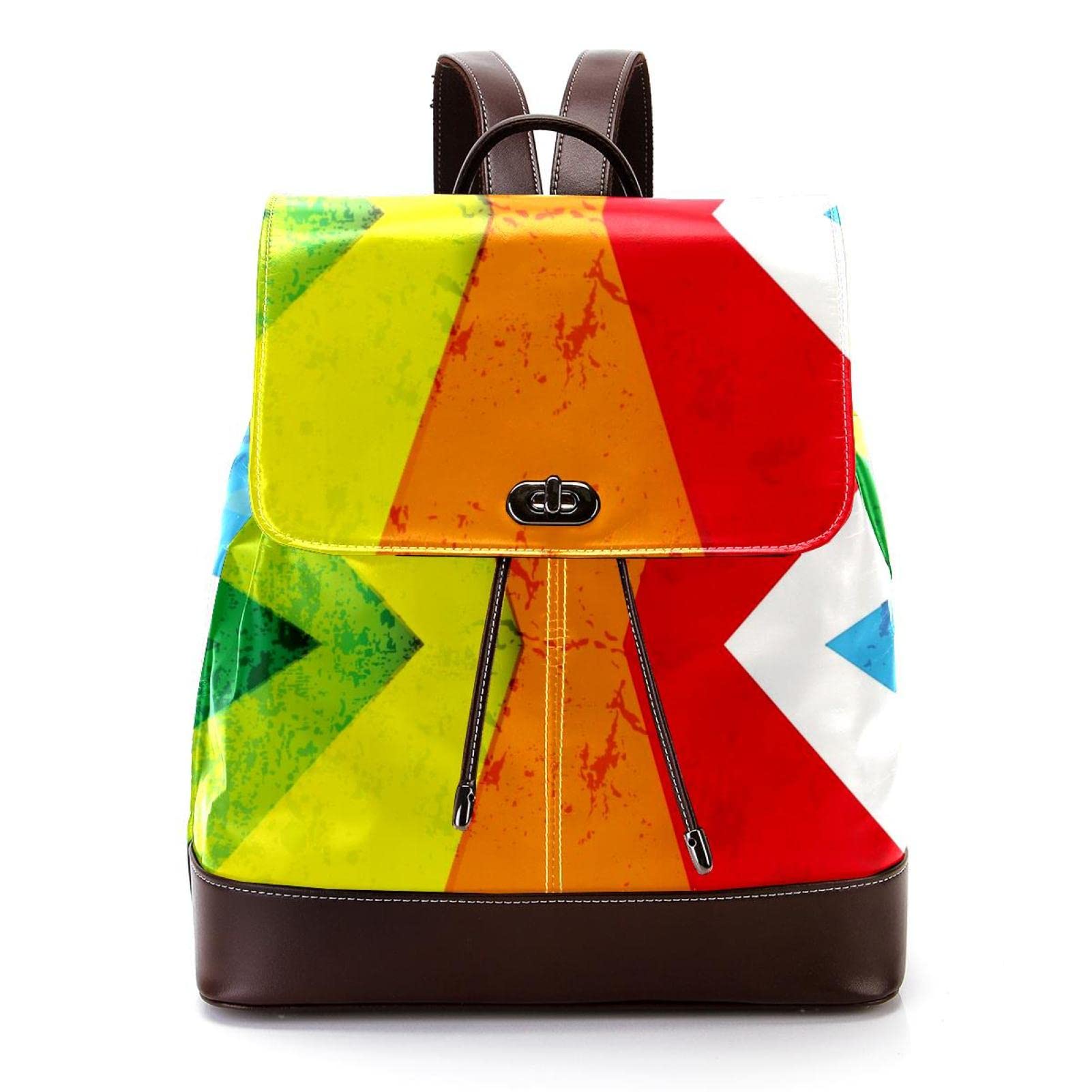 Moda damska plecak niebieski siłownia mężczyzna miękka sztuczna skóra klapa torba na ramię szkoła torba podróżna, MultiColor 14