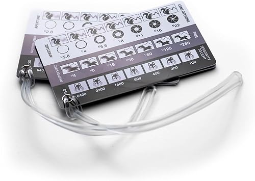 Miniatura 10 de (Paquete de 2) Tarjetas de referencia de fotografía DSLR/sin espejo del tamaño de tarjeta de crédito que caben en bolsillo/cartera/bolsa de cámara.