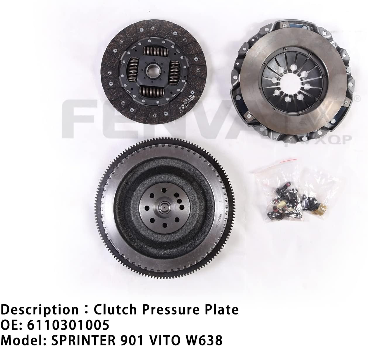 Car Clutch Pressure Plate Set Fits for Mercedes Sprinter 901 902 903 904 for Vito W638 OE 6110301005 6110301705 6110302005 6120300705 A6110300605