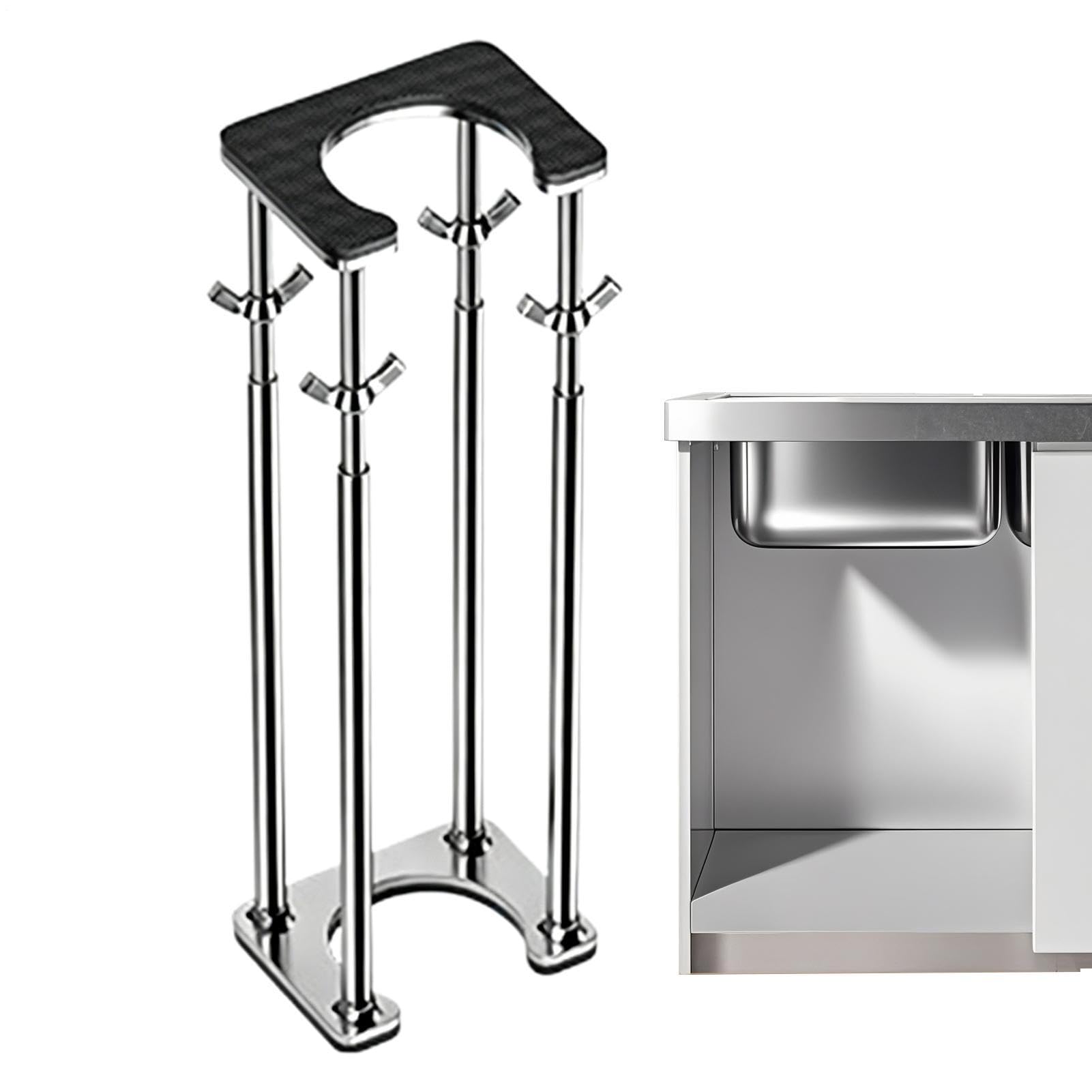 Soporte para Fregadero Bajo Mostrador Base para instalación de lavabo mesa | Kit de Instalación para Fregadero Bajo Encimera Ducha Cocina Baño Cubierta Apartamento Residencia Alquiler