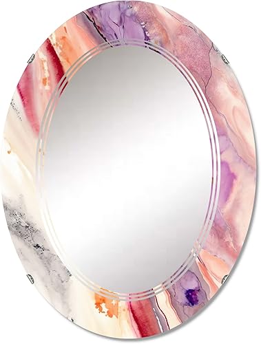 Encounters at Redend Point VI - Espejo de tocador, espejos de baño, espejos de pared para sala de estar, dormitorio, espejo ovalado, grande, 20 x 30
