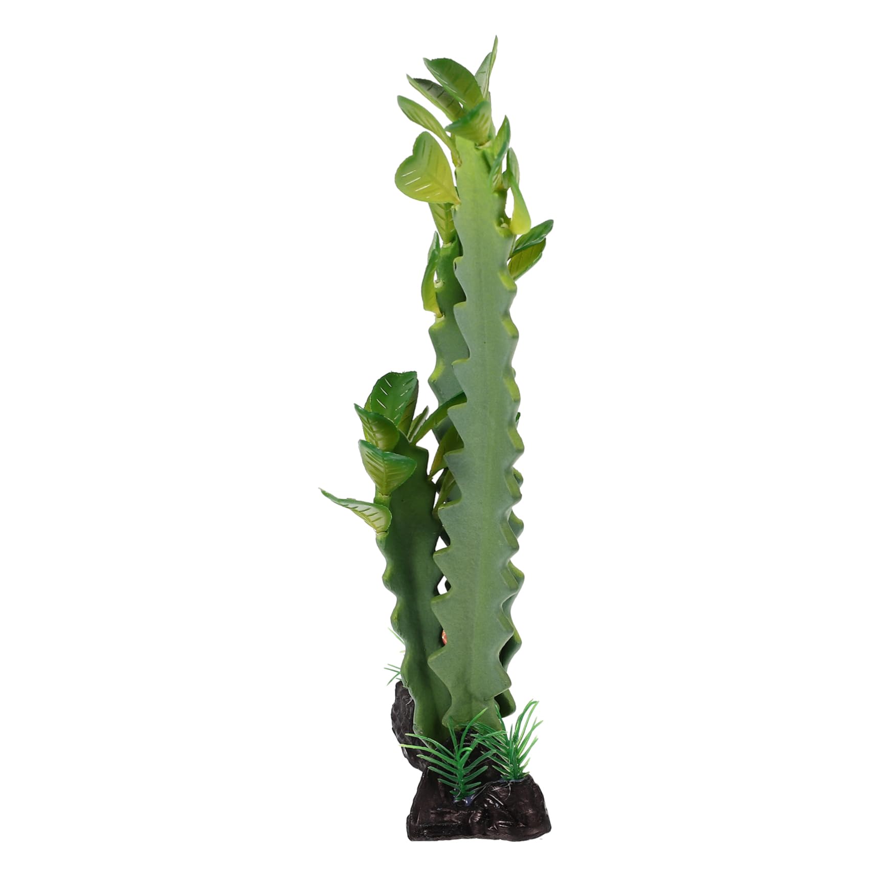 Sosoport 2pièces Plante De Cachette pour Lézard Fausse Plante Résine pour Terrarium Décoration Naturelle pour Reptiles Et Amphibiens pour Aquariums Et Terrariums