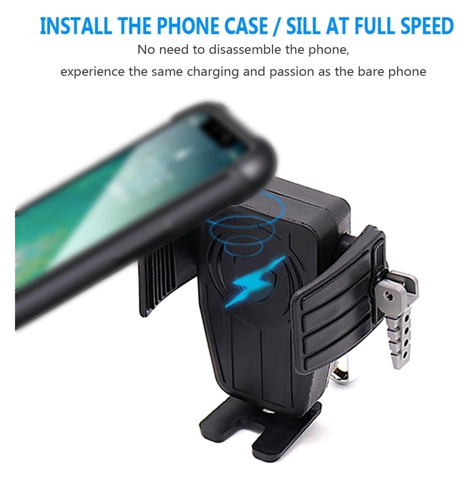 Support De Navigation GPS Moto pour H&Arley pour Davidson pour Electra pour Glide pour Standard - FLHT 1995-2006 Support Téléphone GPS pour Moto Support Navigation À Chargement sans(A)