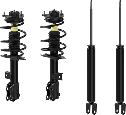 Miniatura 1 de Monroe 1000054VK Juego de 4 piezas de amortiguador de suspensión delantera y trasera y muelles helicoidales para Hyundai Sonata 2012-2014, Kia