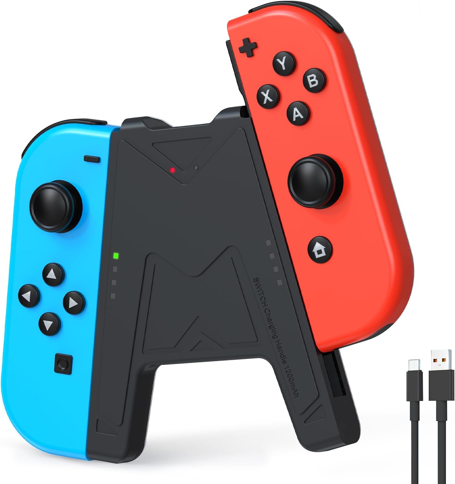 JINGDU Switch JoyCon Charging Grip with 1200mAh Battery
