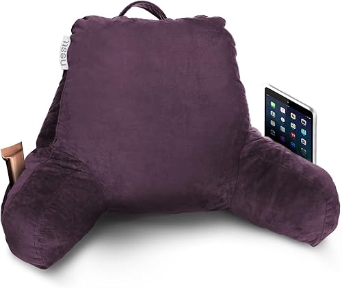 Nestl - Almohada de lectura pequeña para niños, de espuma viscoelástica, almohada de respaldo para leer y reposar en cama, almohada para la espalda