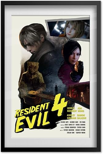 Miniatura 2 de Póster de Resident Evil 4 Remake  Arte estilo película retro  Impresiones de alta calidad (24 x 36)