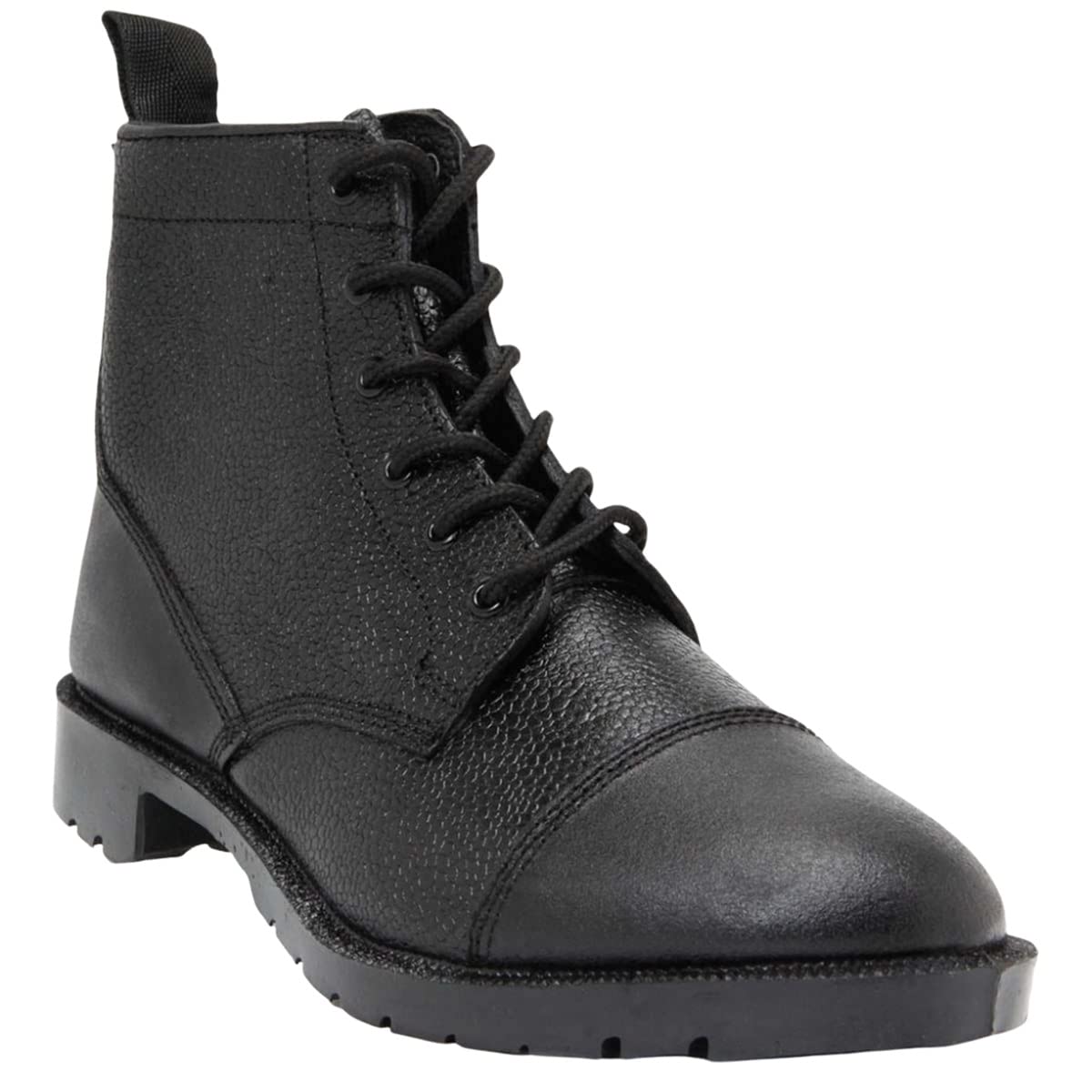 GraftersMens 6 Eye Grain Leather Cadet Boots