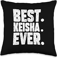 Vista 1 de Keisha Birthday Gift For Girls And Women Keisha. Ever. Almohada de broma, 16 x 16 pulgadas, multicolor