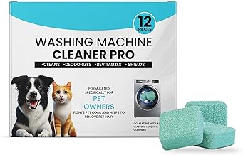 PrimeDrum Washing Machine Cleaner Pro, Remove Odour & Pet Hair, Clean the Inner Drum and Laundry Tub Seal, All Washing Machines, 12 Tablets (1 box)