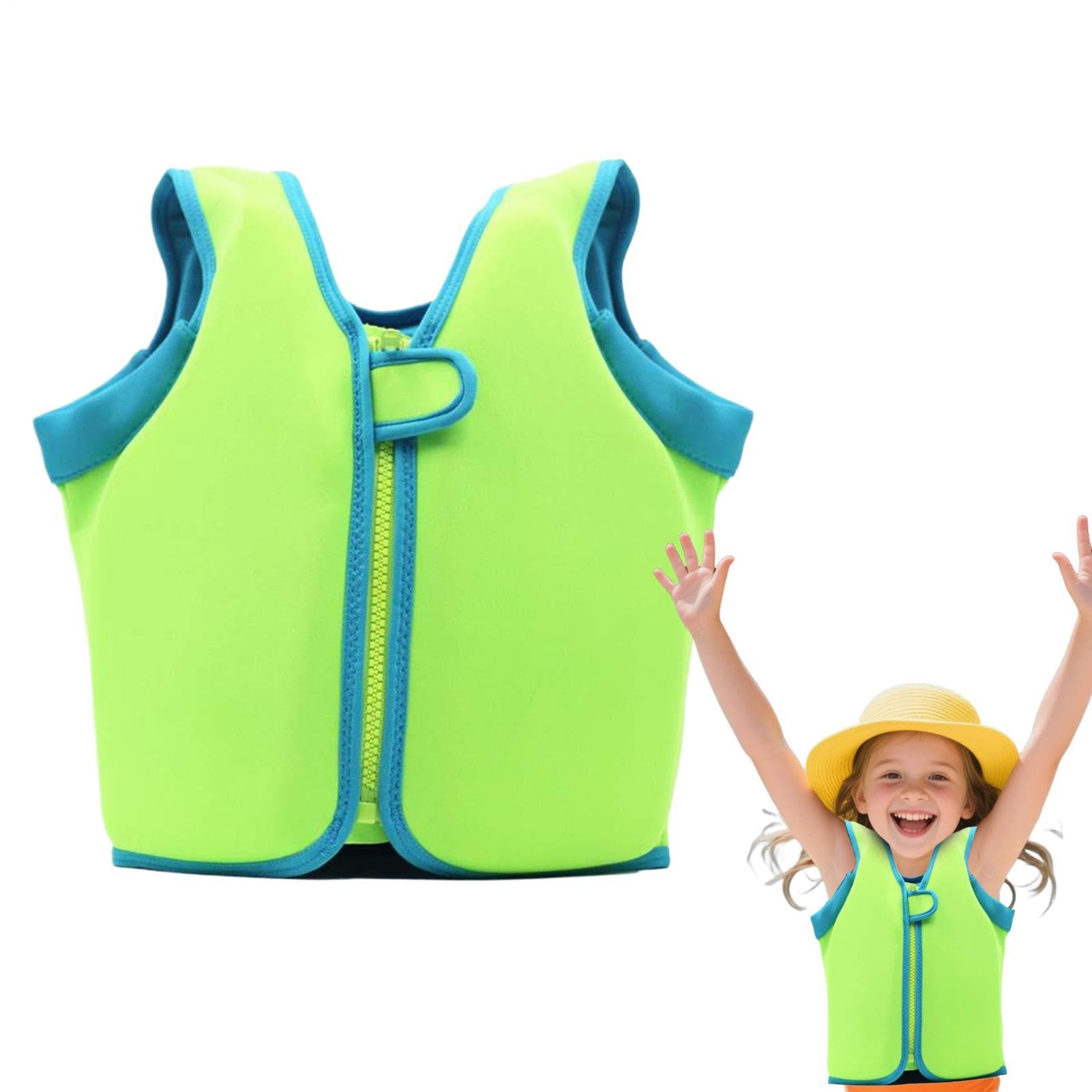 Schwimmweste für Kinder, Trainingshilfe mit leichtem verstellbarem Schutz, Kinder-Schwimmjacke für Wassersport, für Pool, Strand, Unterricht, Segeln, Wasserpark