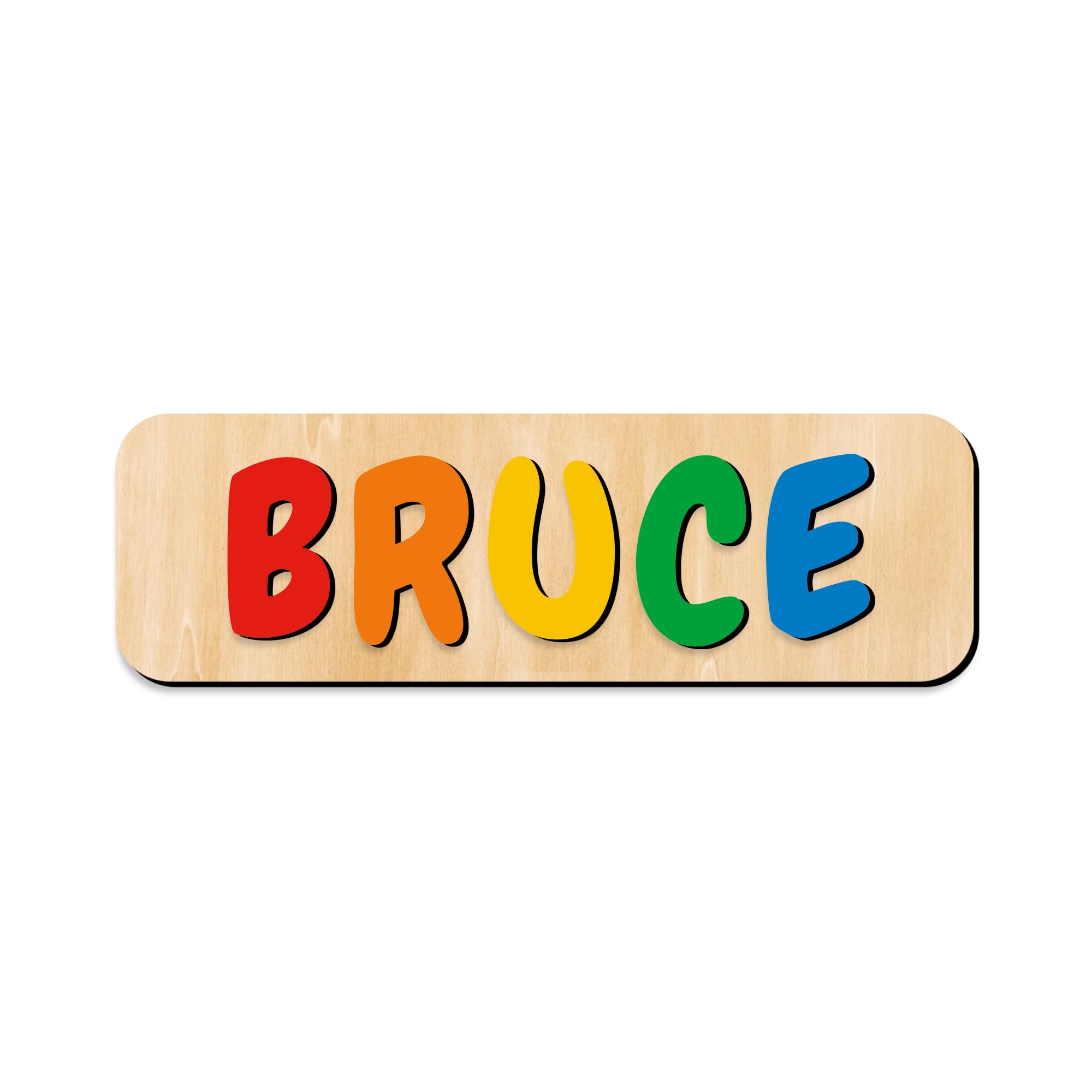 Name Puzzle for Kids Personalised Baby Gifts Wooden Name Puzzles for Toddlers 1-3 1st Birthday Baby Gift for Boys and Girls Toddler Learning Toys for Kids Christmas (Only Name, Up to 5 Letters)