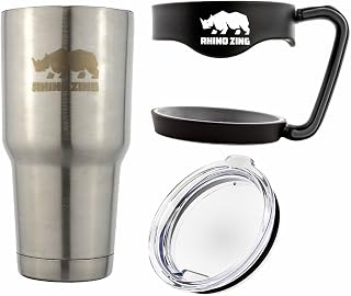 Travel Insulated Coffee Mug Stainless Steel Tumbler 30 Oz with Handle