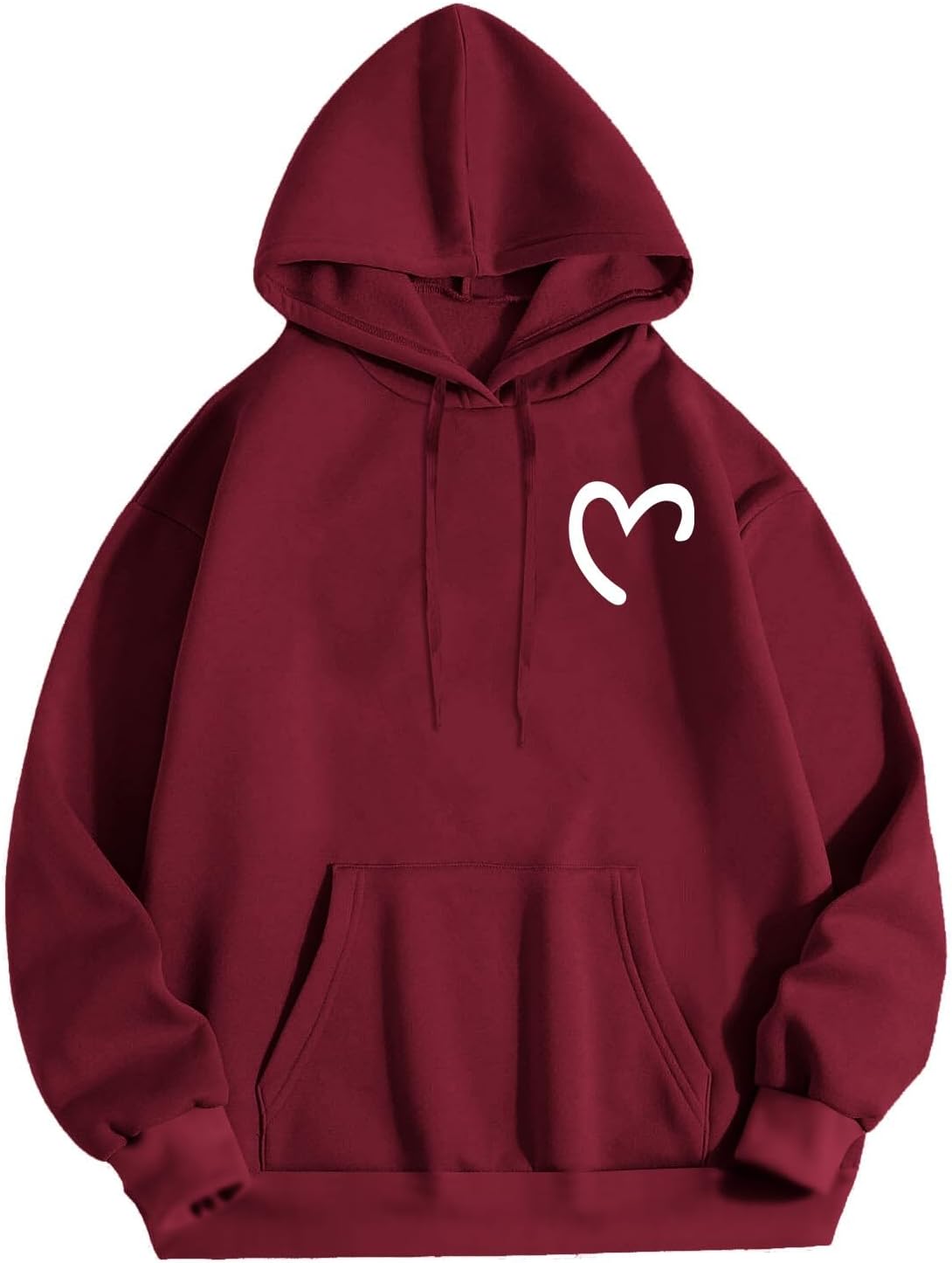 [qexkgsng] ペアルック パーカー カップル レディース フード付き カジュアル トレーナー メンズ パーカー ハート柄 パーカー お揃い ペア服 長袖 韓国 コーデ ペアルック カップル 服 男女兼用 彼氏 彼女 誕生日 記念日 プレゼント 春秋冬