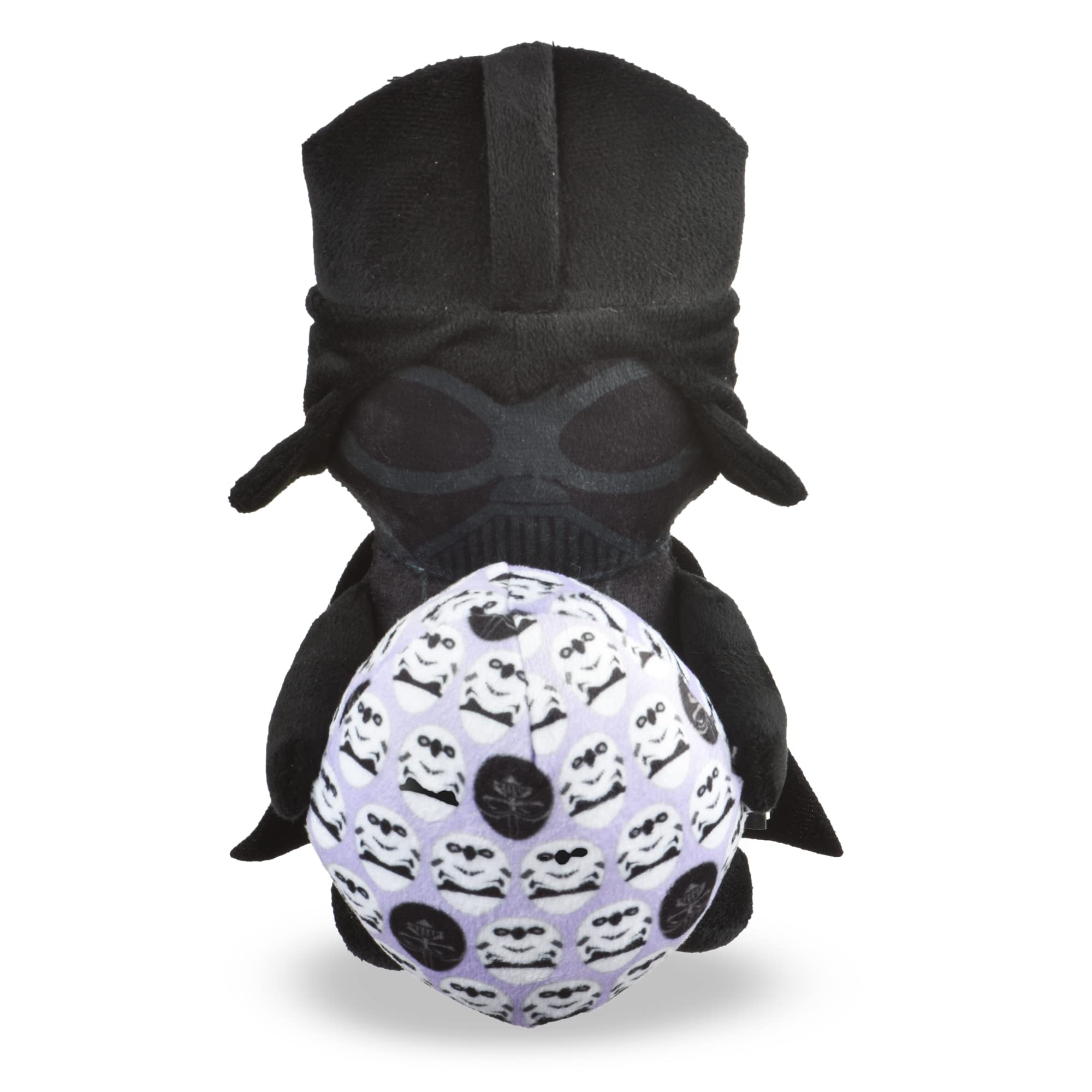 STAR WARS for Pets Easter 6" Darth Vader Empire Egg Squeaker Pet Toy | 6” Plush Squeaker Easter Darth Vader Pet Toy | Soft Chew Toy for Dogs | Stuffed Darth Vader Easter Toy 6 Inch