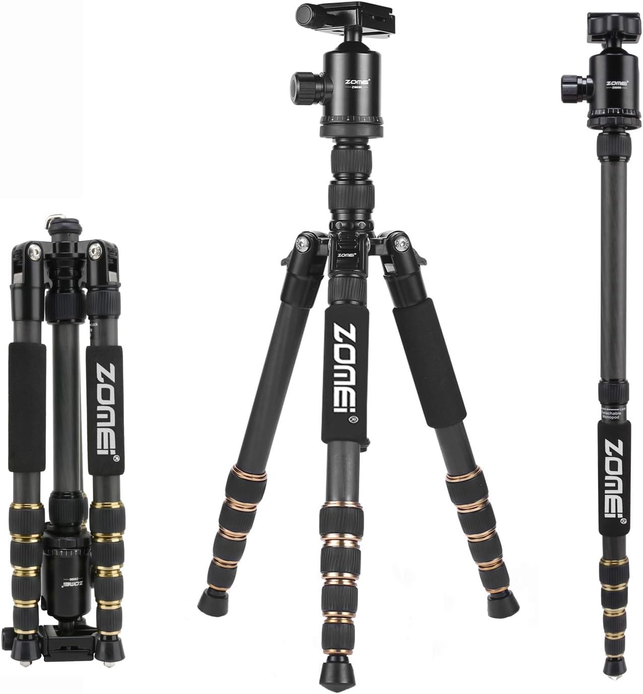 Trépied ZOMEI Aluminium 138cm - Pour Appareil Photo Et Smartphone - Portable