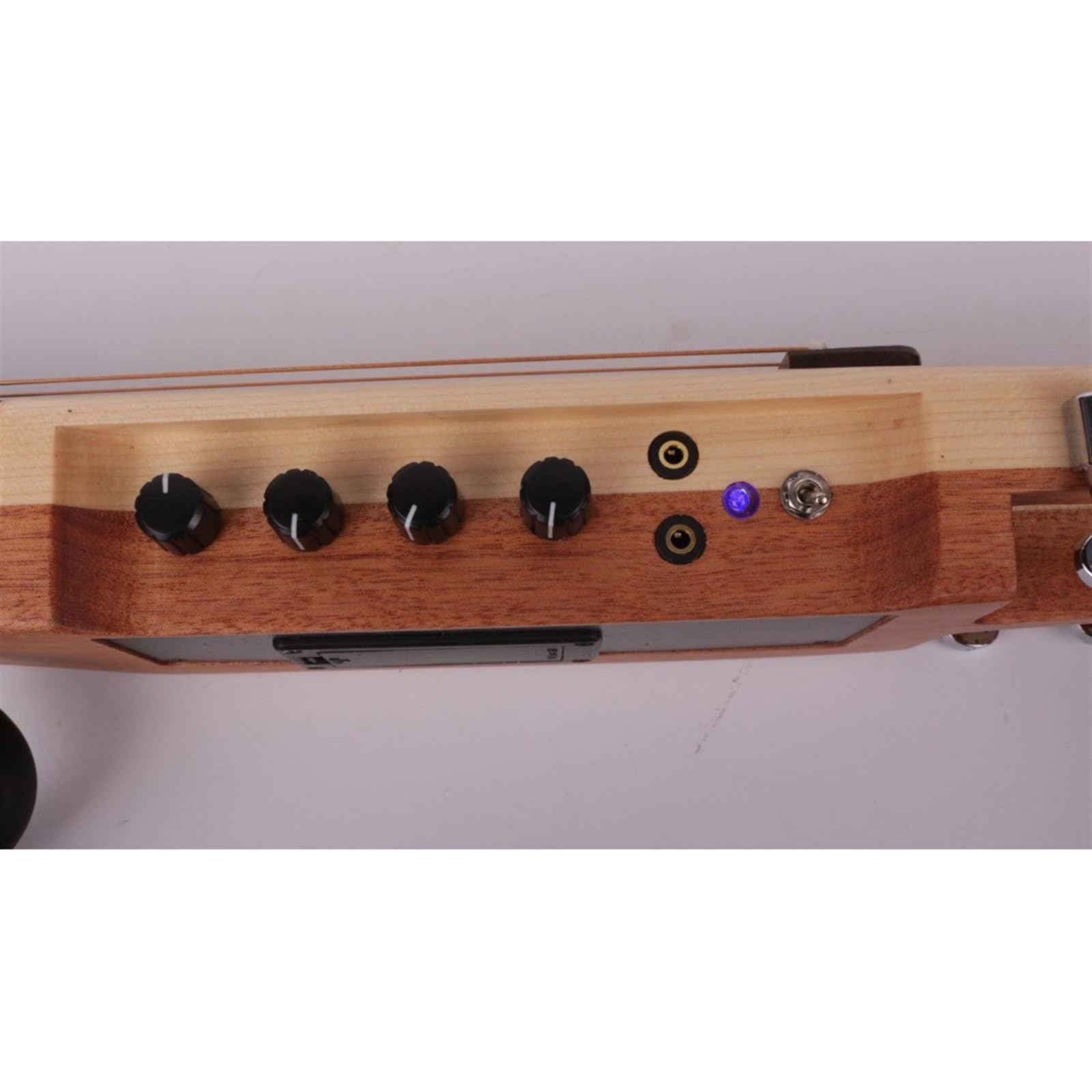Bezgłowa Cicha Podróż Elektryczna Gitara Akustyczna Prawa Lewa Ręka Przenośna Podróż Wbudowana W Gitarę Efektorową Początkujący Bezgłowy Gitara Elektryczna (Color : Right Hand)