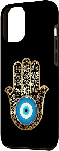 Miniatura 2 de Funda para iPhone 12 Pro Max con amuleto de ojo malvado de Hamsa