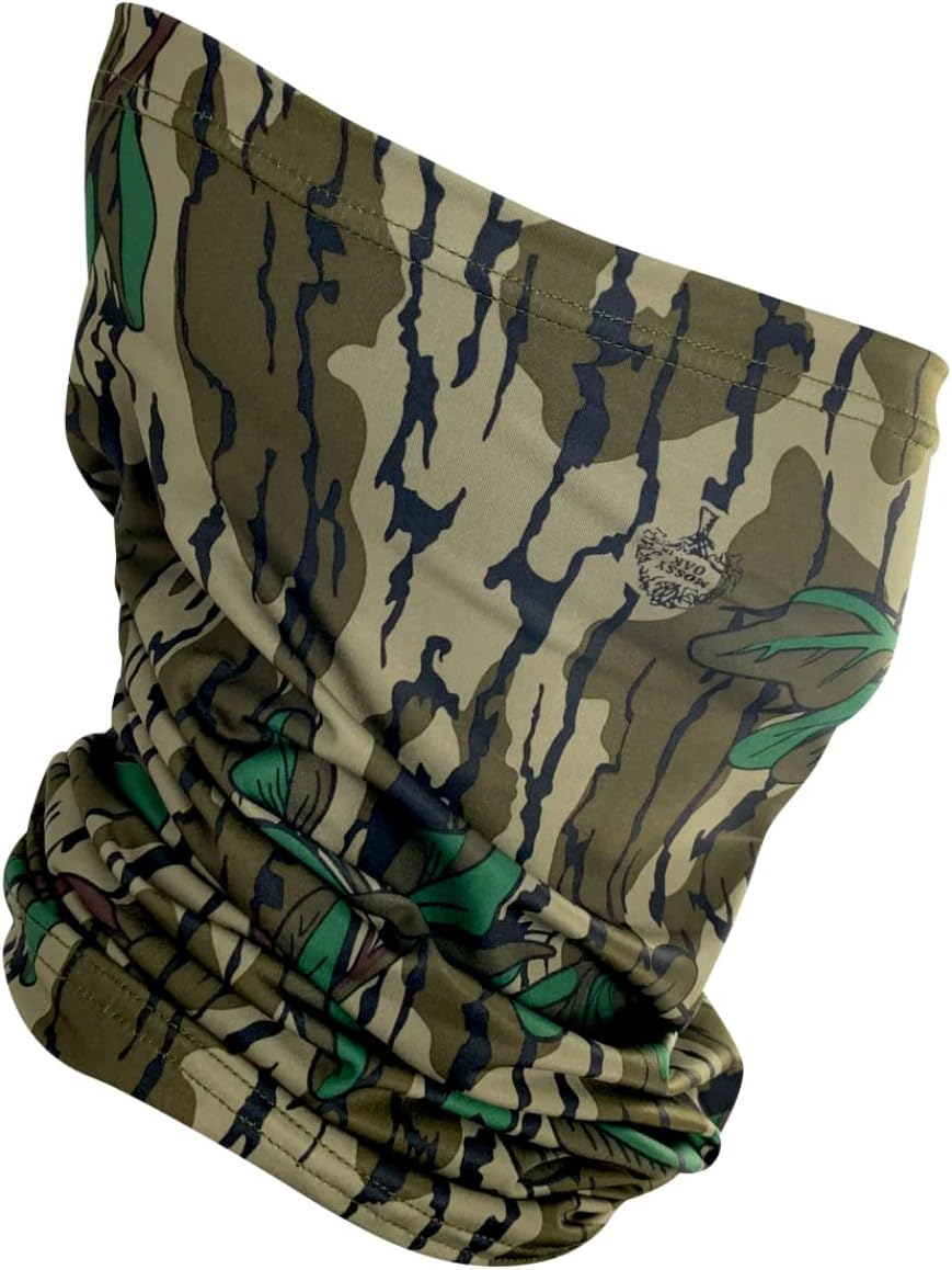 Neck Gaiter, Mossy Oak Greenleaf Pattern โ Ultimate Camouflage & Protection for Hunting, Outdoors use.