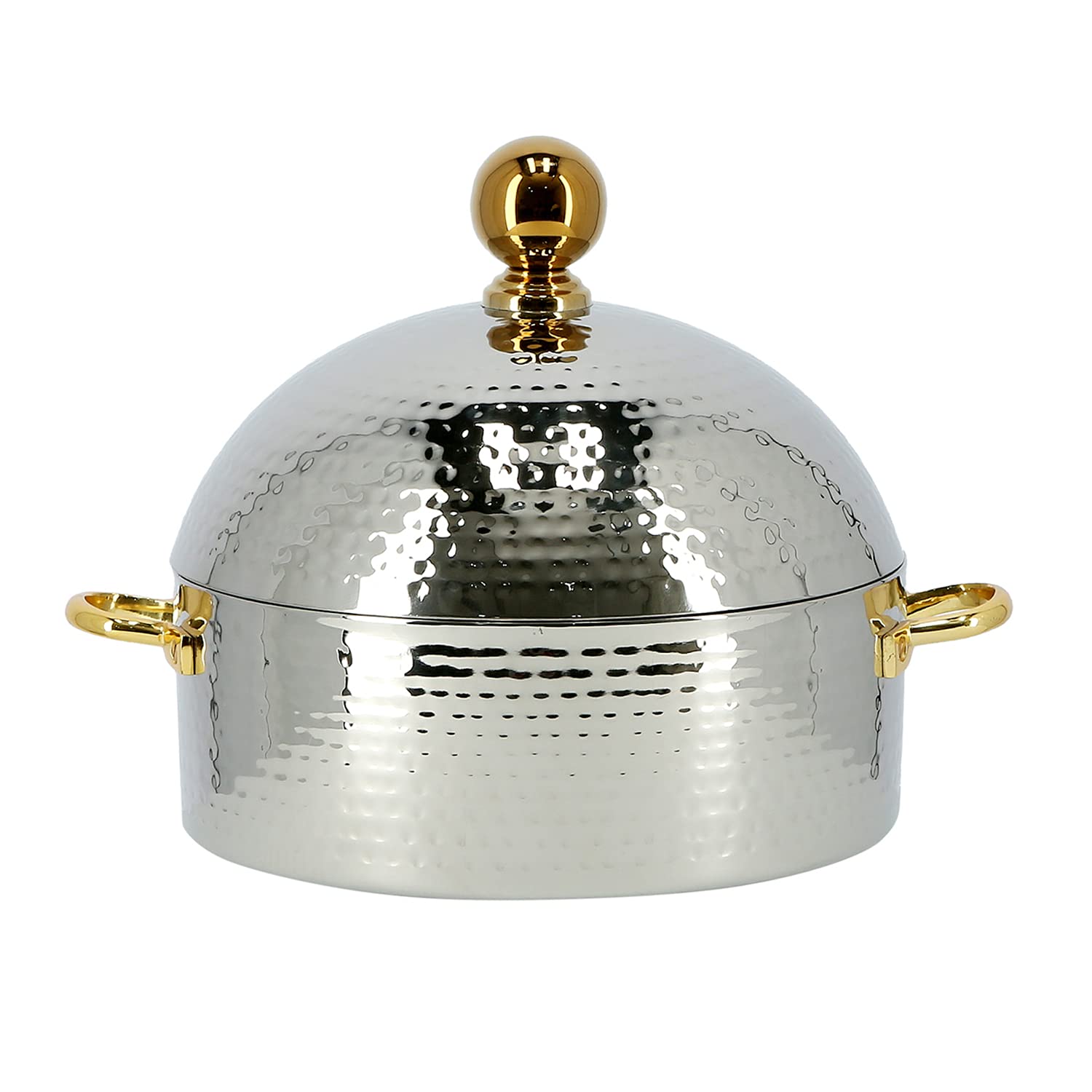 Buy Royalford Monarch Dome Hot Pot, 4L Stainless Steel Round Chafing