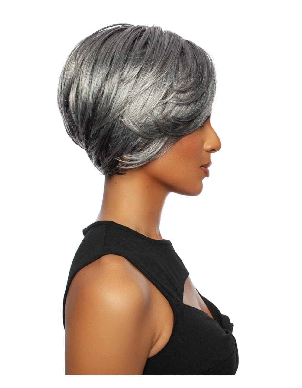 Mane Concept Red Carpet Synthetic Layered Bob Deep Part HD Lace Front Wig - RCMS281 LENTI (2)