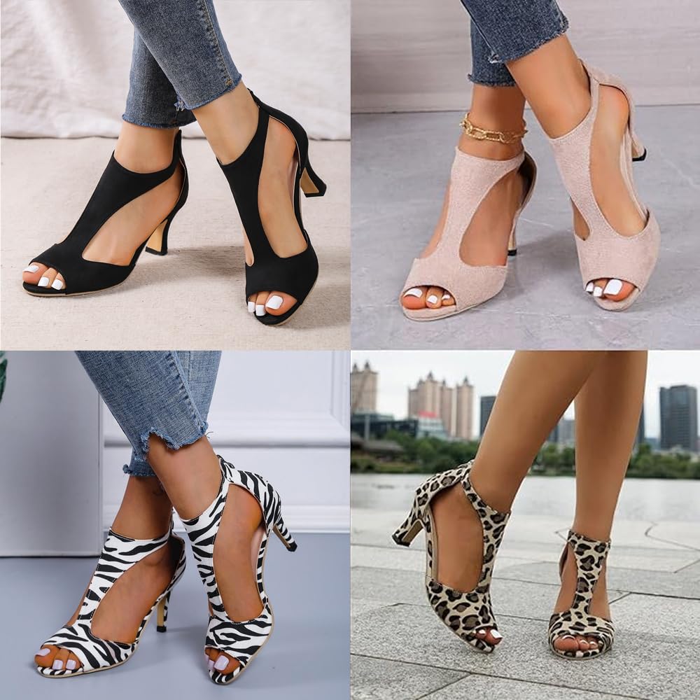 Nevriz Orthopädische High Heels, offene Zehen Sandalen Casual Pumps Strand Boho Sandalen Outdoor Schuhe Fisch Mund Schuhe