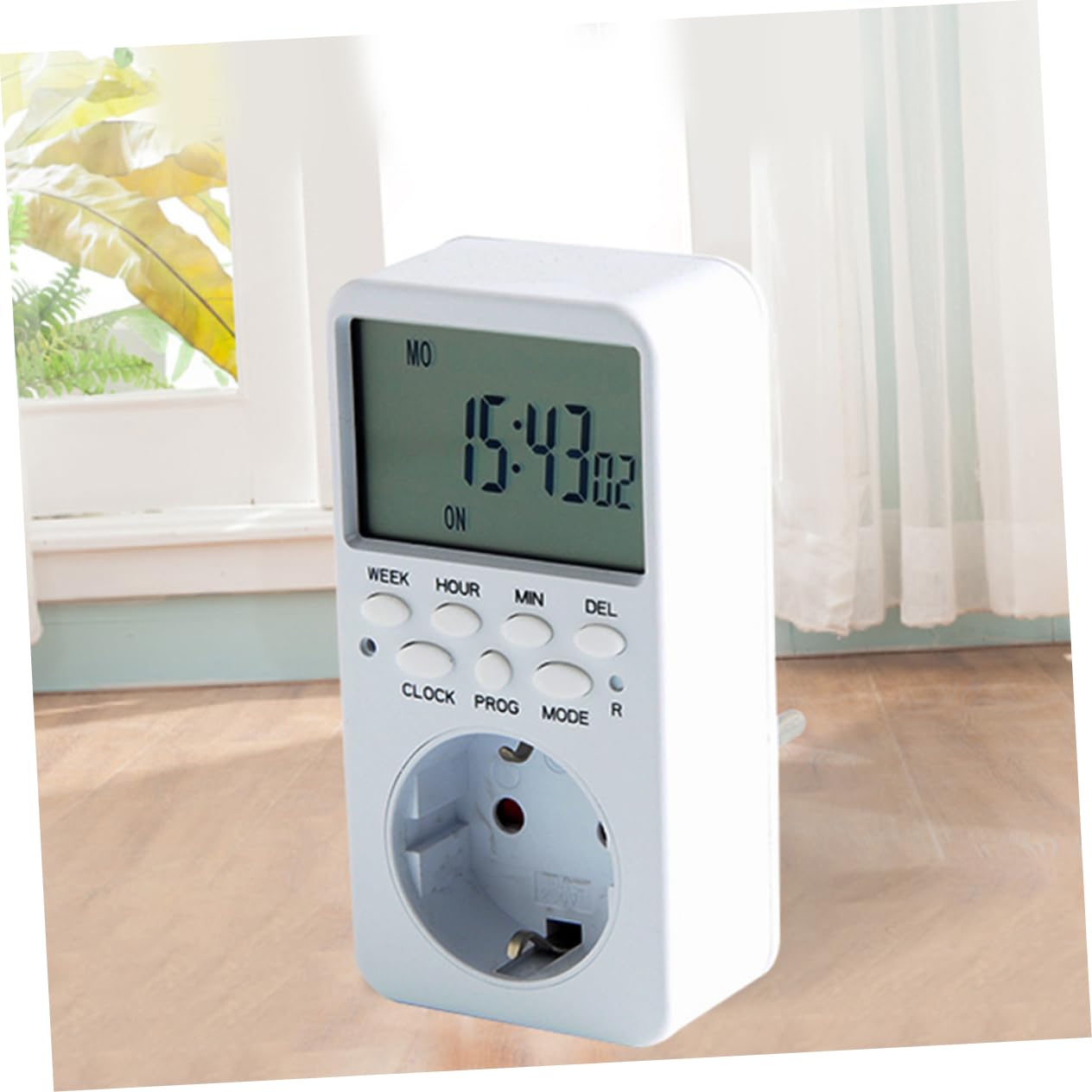 2 Pezzi Timer Digitale Programmabile con Interruttore Temporizzato con Display e Pulsanti Materiale Antiruggine per Elettrodomestici e Sicurezza Casa