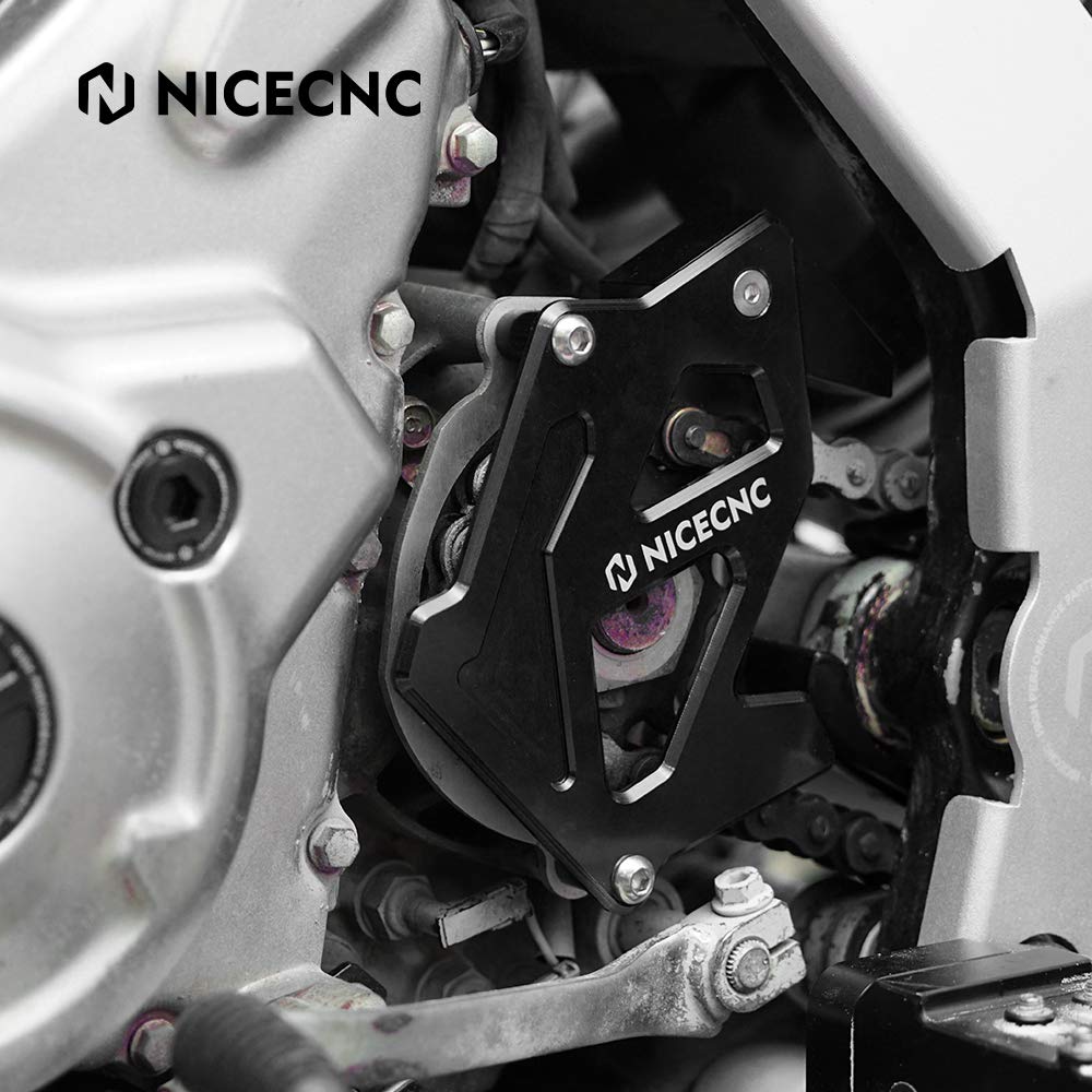 NICECNC Case Saver Ritzelschutz Kurbelgehäuseabdeckung Compatible with Yamaha Raptor 700 2006-2010 2011 2013-2023, 700R 2012 2016 2017 2018 2019 2020-2024, 700R SE 2013-2016 2018-2024 Schwarz