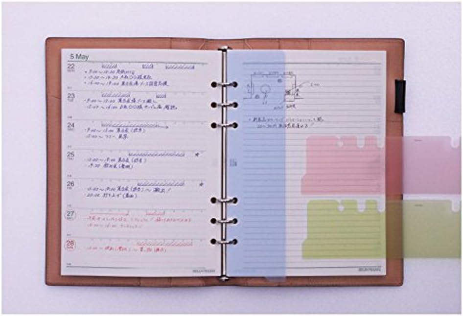 Raymay Fujii DAR4521 Da Vinci Notebook Refill, Color Bookmark, Pack of 3