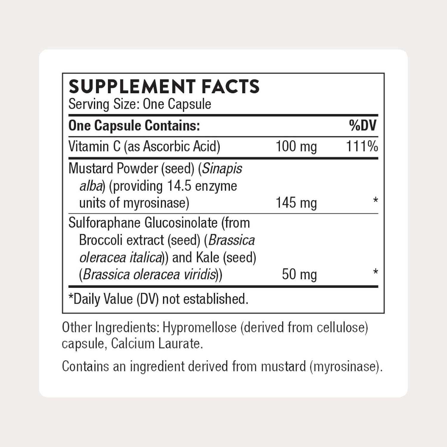 THORNE - Broccoli Seed Extract (Formerly Crucera-SGS) for Antioxidant Support* - Sulforaphane Glucosinolate (SGS) - 60 Capsules - Image 2