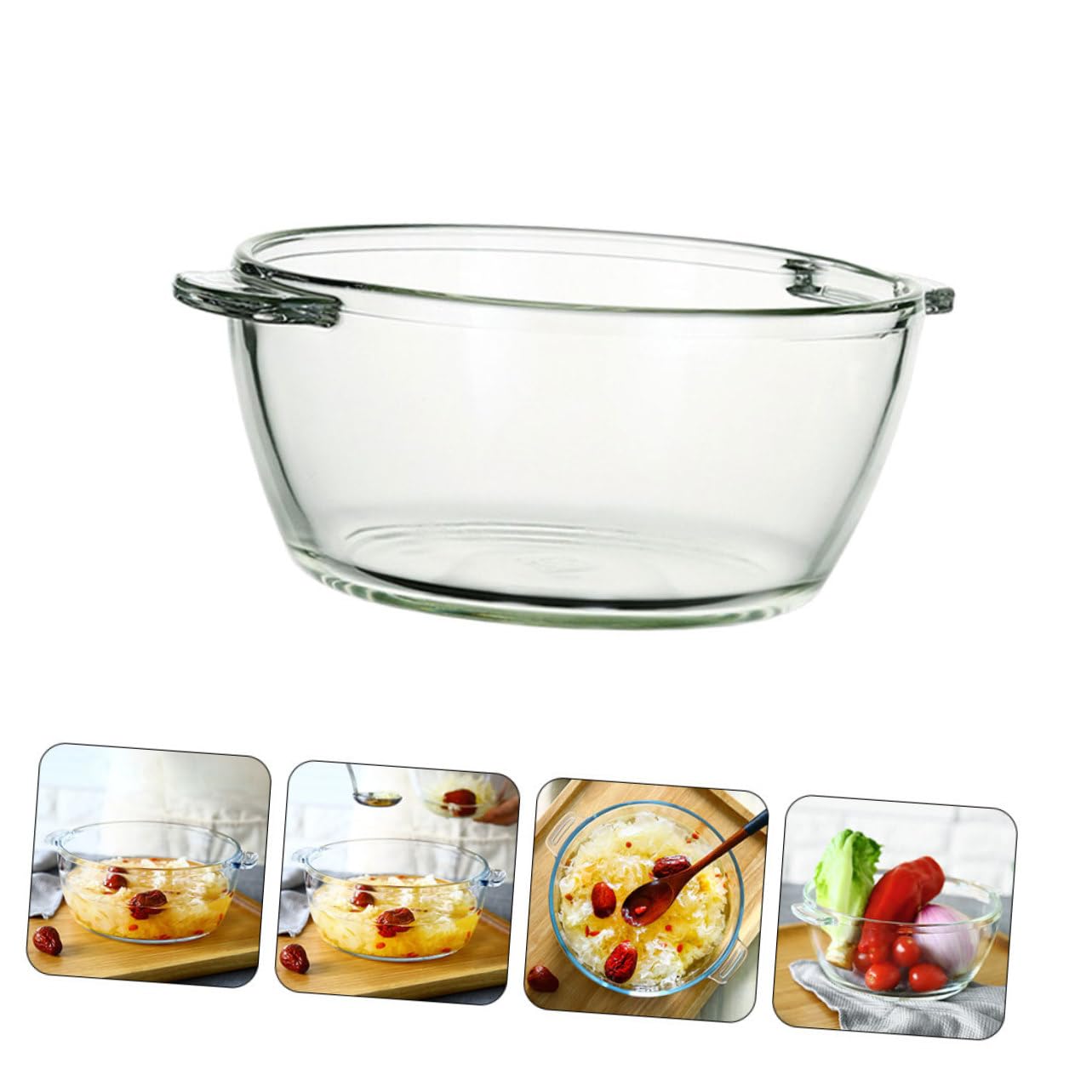 YARNOW Set 3 Ciotole In Plastica Multicolori Multifunzione, 22,5 Cm, Per Frutta, Insalata E Snack, Design Elegante