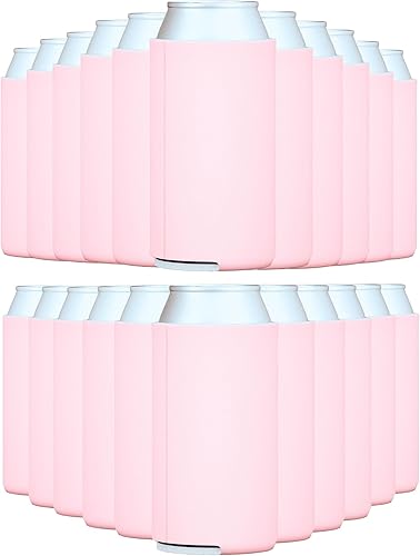 TahoeBay Fundas delgadas para enfriar latas (paquete de 25) de espuma de polietileno aislada, aislantes de tela de poliéster de punto a granel para