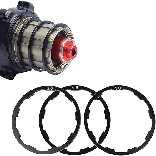Yosoo Health Gear - Espaciador de casete para bicicleta, 3 piezas de rueda de inercia espaciador de 0.039 in+0.059 in+0.079 in, arandela de