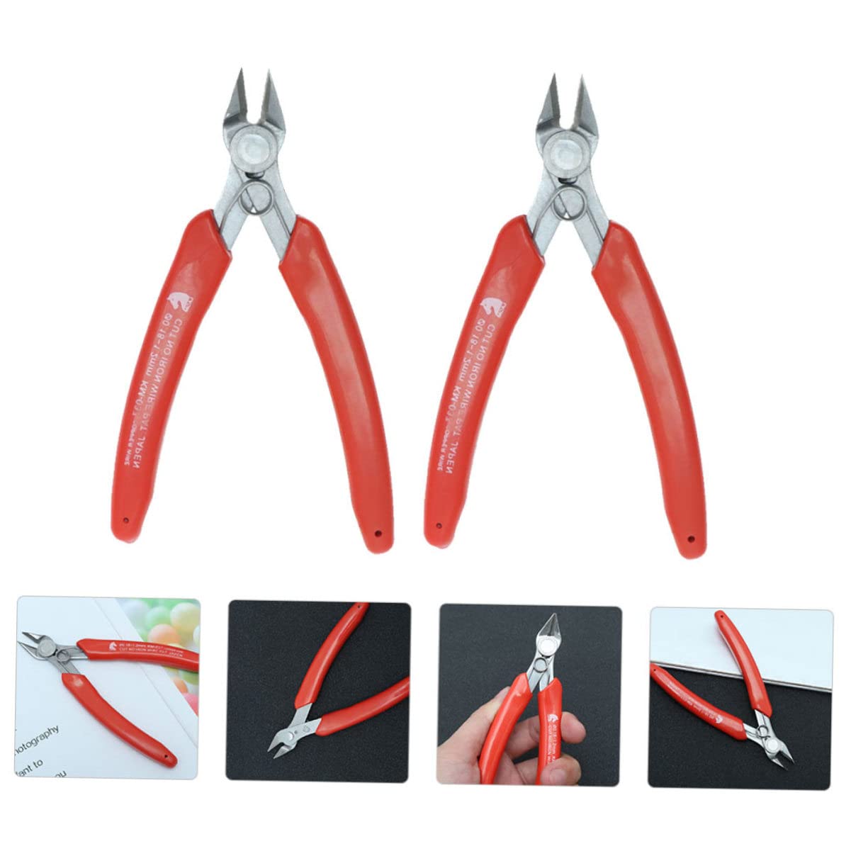 Mipcase 3sets Handy Wire Stripper Pliers Nail Puller Flush Cut Pliers Wire Crimper Cutting Tool for Diy 2pcs*3