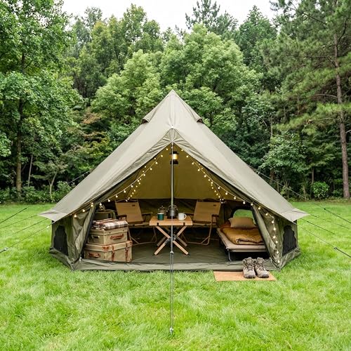 Carpa Glamping Bell Tent para 3 personas 4 estaciones miniatura 3