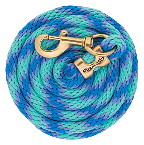 Weaver Leather Poly Lead Rope, Mint/Lavender/French Blue, 5/8' x 10'