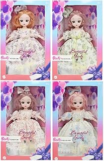 عروسة شوشو فستان ابيض (Beaty Fashion Girl) مع جسم مفصلات الفضله للبنات