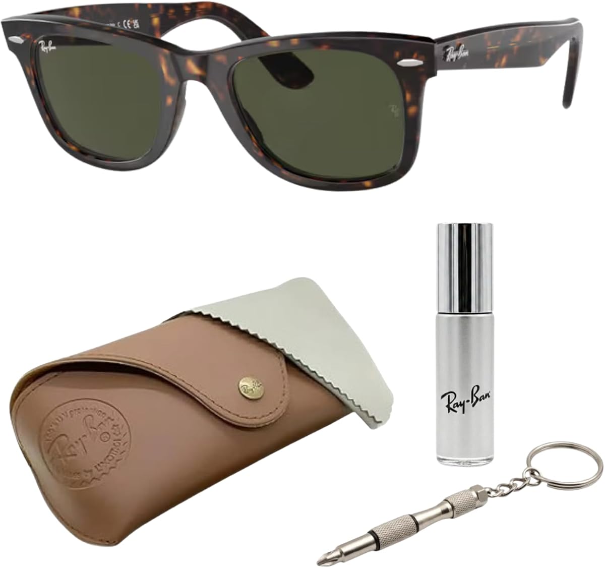 Ray-Ban RB2140 ORIGINAL WAYFARER CLASSIC Sunglasses with Official Kit
