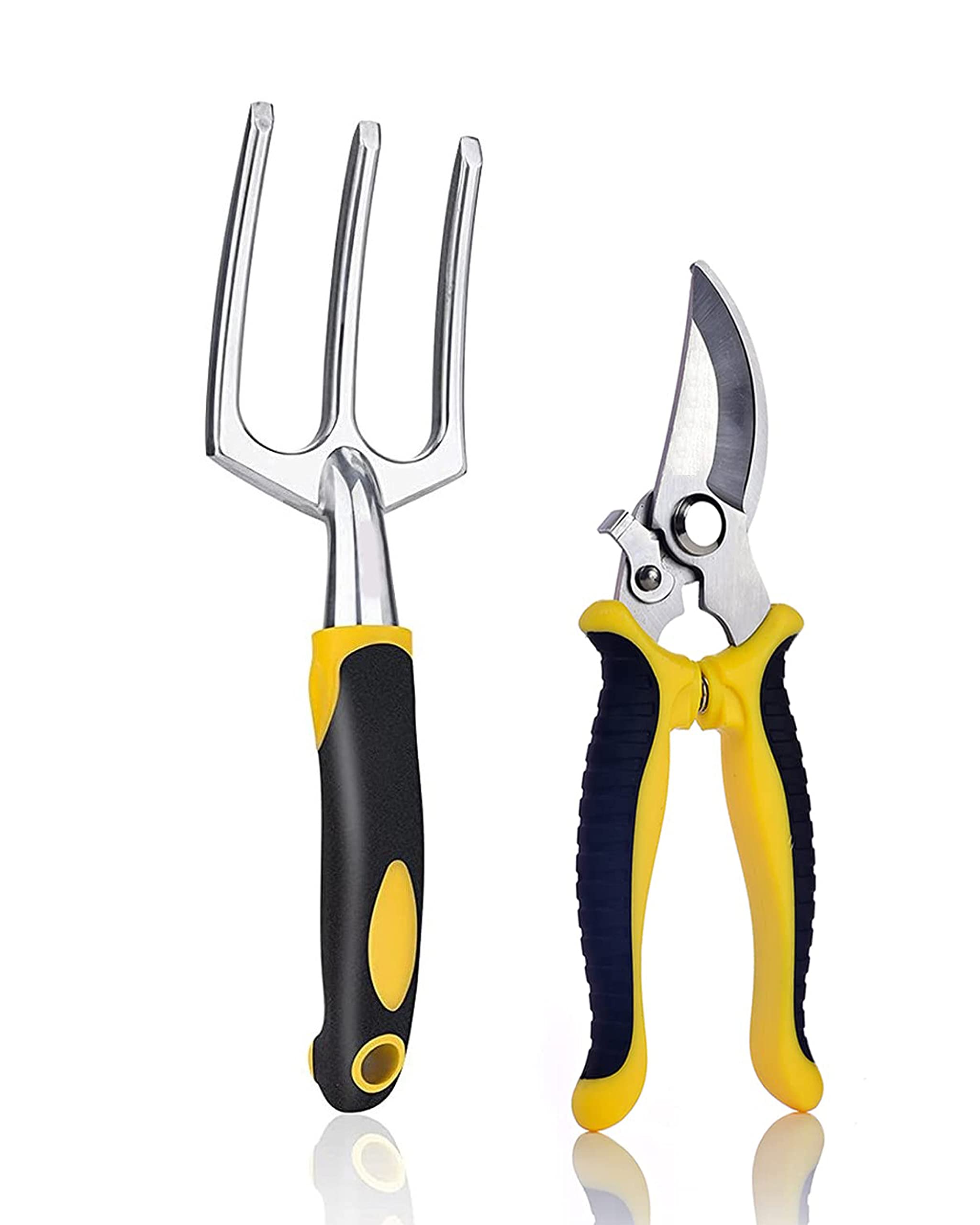 XSteez Gardening Tools Set | Garden Fork | Flower Cutter | Garden Scissors | Garden Tool kit for Home | Gardening Equipment |Stainless Steel Heavy Duty Pruner | Farming Tools | 2 PCs | (B0BJ6TP917) Amazon Price History, Amazon Price Tracker